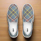COM4T Gray Plad Men’s Slip-On Canvas Fashion Shoes by OB Original Apparel