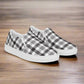 COM4T White & Black Men’s Slip-On Canvas Fashion Shoes by OB Original Apparel