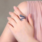 Tempeste En Bleu 2CTW Snake OB Simulated Diamond Ring for Women Gift