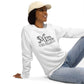 Women's Organic Raglan Sweatshirt Eco-Friendly Premium Quality Customized Personalize Your Wedding Date