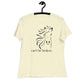 Women's Relaxed Soft & Smooth Premium Quality T-Shirt Can't Be Broken Horse Design by IOBI Original Apparel
