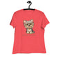 Women's Relaxed Soft & Smooth Premium Quality T-Shirt Yorkie You're At My Mercy Design by IOBI Original Apparel
