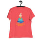Women's Relaxed Soft & Smooth Premium Quality T-Shirt It's Healthy To Be Happy Design by IOBI Original Apparel