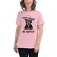 Women's Relaxed Soft & Smooth Premium Quality T-Shirt Si Señor Cat Design by IOBI Original Apparel
