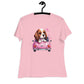 Women's Relaxed Soft & Smooth Premium Quality T-Shirt My Beagle Design by IOBI Original Apparel