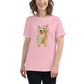 Women's Relaxed Soft & Smooth Premium Quality T-Shirt Labrador Puppy Dog Design by IOBI Original Apparel