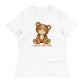 Women's Relaxed Soft & Smooth Premium Quality T-Shirt I Love My Teddy Bear Design by IOBI Original Apparel